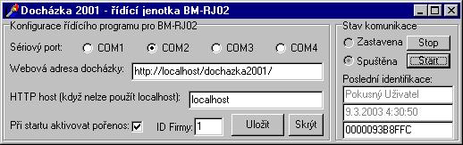 Doch�zkov� syst�m Doch�zka 3000